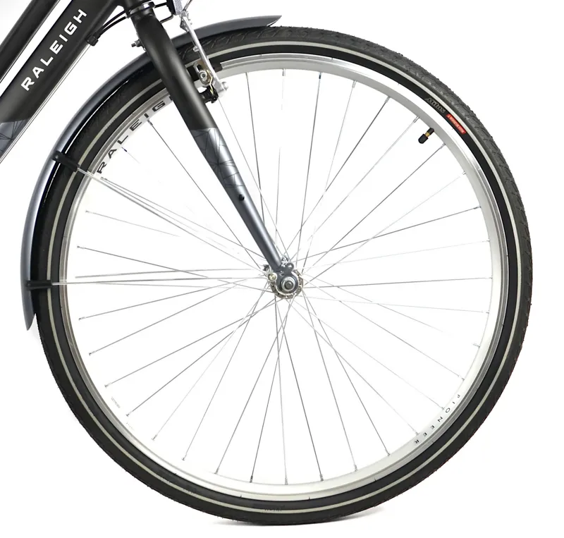 Nearly New Raleigh Pioneer Low-Step 2023 Women's Hybrid Bike - 18 inch - Grey-7