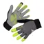 Endura Windchill Long Finger Gloves - Grey/Hi-Viz Yellow 