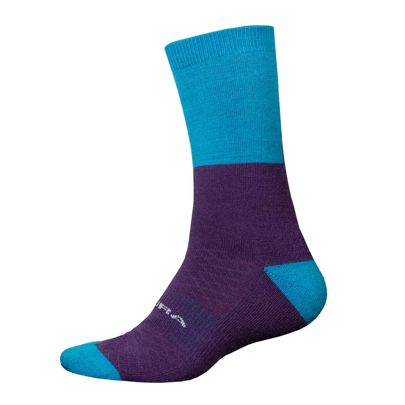 Endura BaaBaa Merino Winter Socks - Electric Blue 