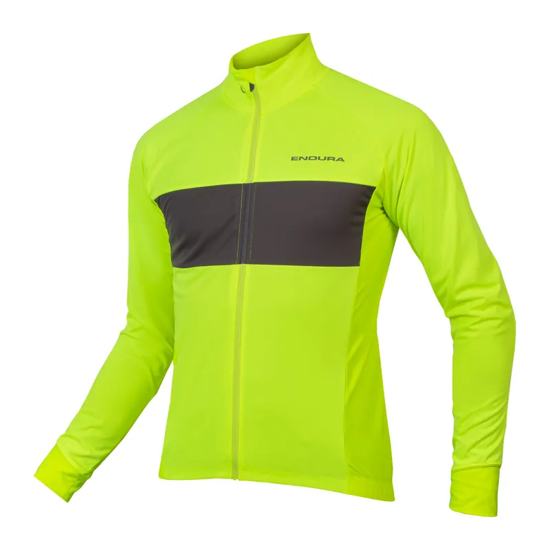 Endura FS260-Pro Jetstream II Men's Long Sleeve Jersey - Hi-Viz Yellow 