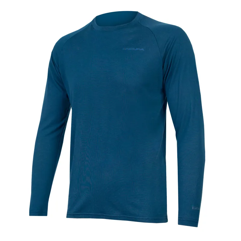 Endura BaaBaa Blend Men's Long Sleeve Baselayer - Blueberry