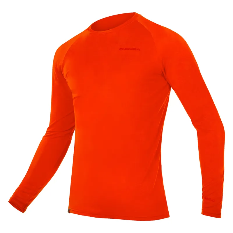 Endura BaaBaa Blend Men's Long Sleeve Baselayer - Paprika