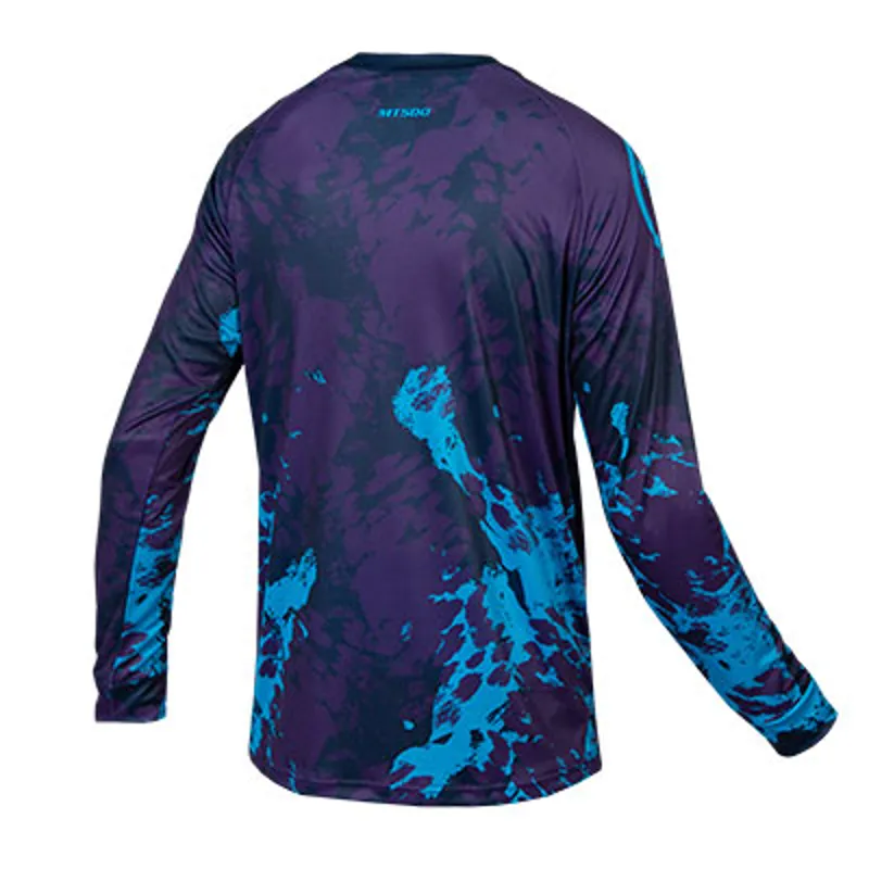 Endura MT500 Animo Long Sleeve MTB Jersey - Electric Blue-1