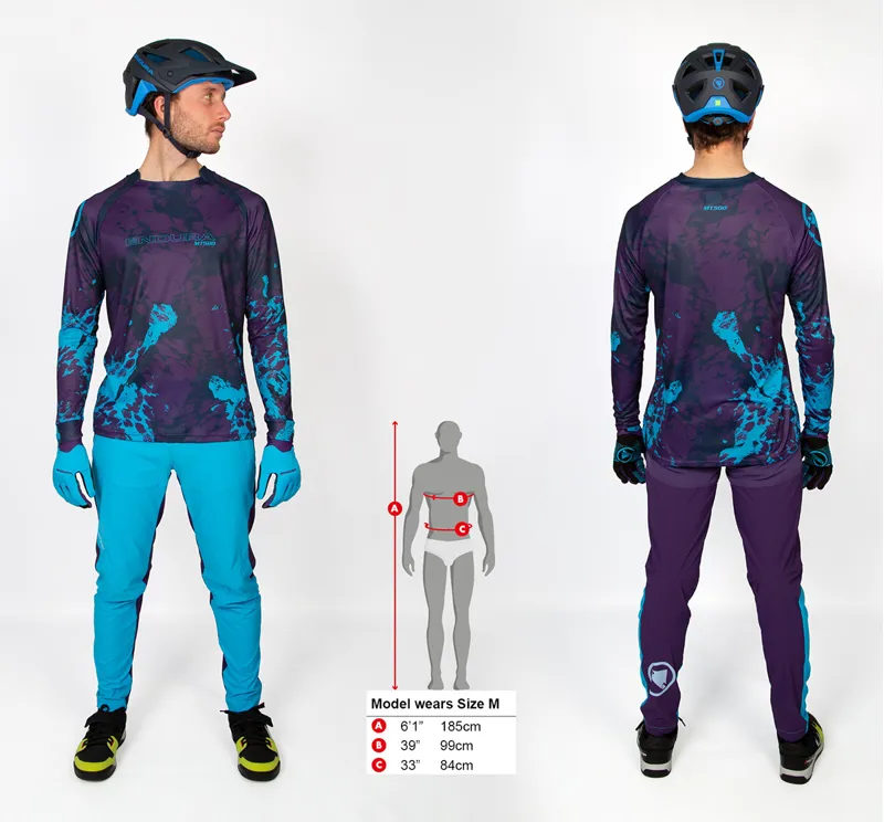 Endura MT500 Animo Long Sleeve MTB Jersey - Electric Blue-5