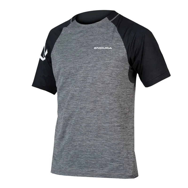 Endura SingleTrack Men's Short Sleeve Jersey - Pewter Grey