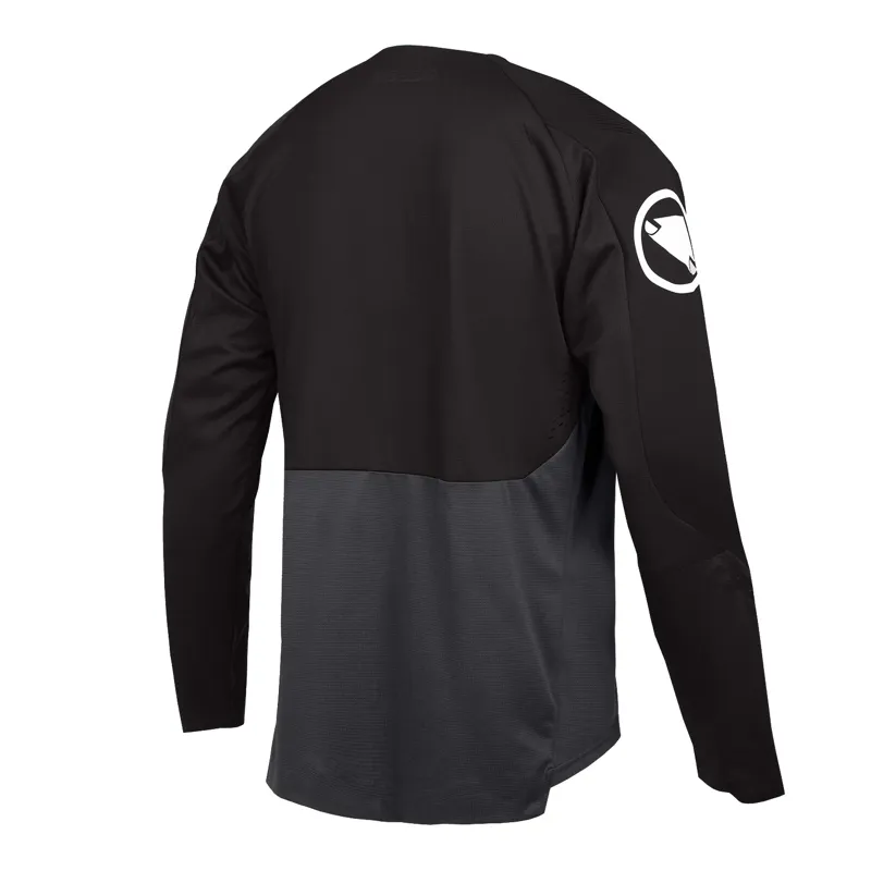 Endura MT500 Burner Men's Long Sleeve Jersey - Black-1