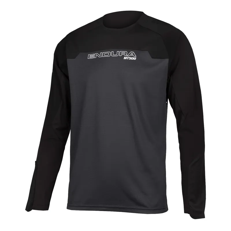 Endura MT500 Burner Men's Long Sleeve Jersey - Black