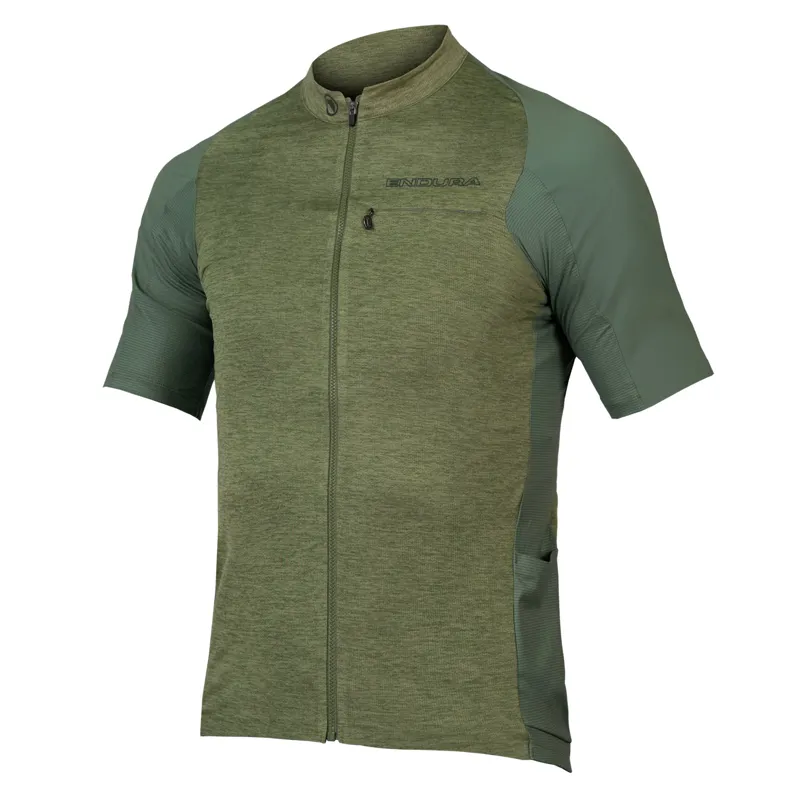 Endura GV500 Reiver Men's Short Sleeve Jersey - Olive Green