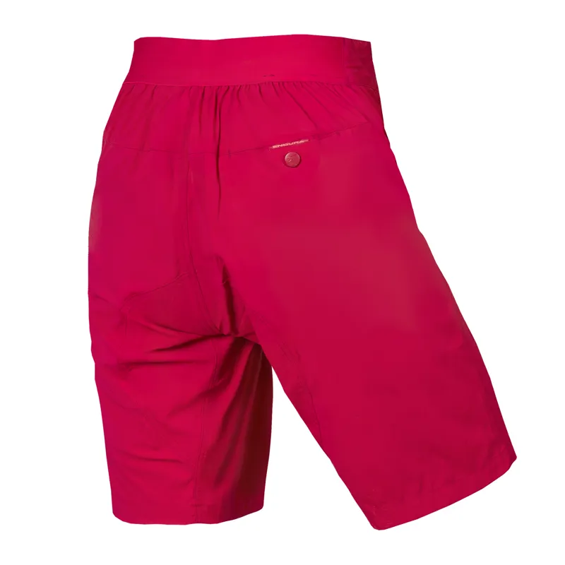 Endura Hummvee Lite Women's Baggy Shorts with Liner - Berry-1