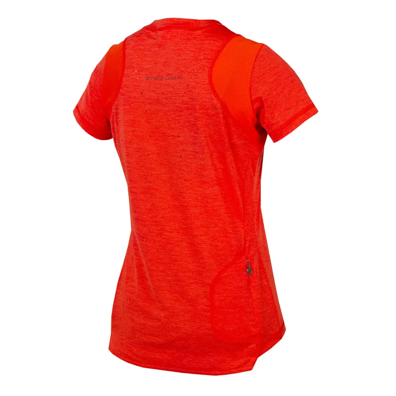 Endura SingleTrack Women's Short Sleeve Jersey - Paprika-1