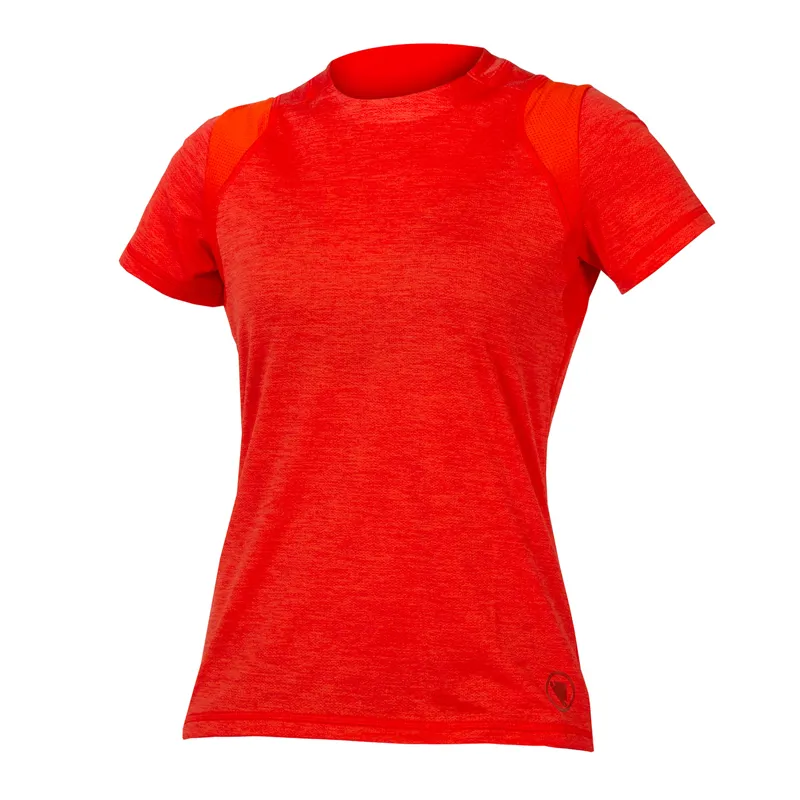 Endura SingleTrack Women's Short Sleeve Jersey - Paprika
