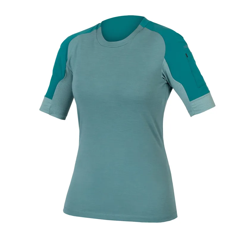 Endura GV500 Women's Short Sleeve Jersey - Spruce Green