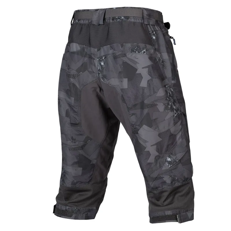 Endura Hummvee II 3/4 Men's Baggy Shorts With Liner - Grey Camo-1