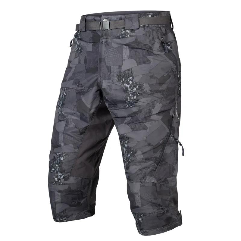 Endura Hummvee II 3/4 Men's Baggy Shorts With Liner - Grey Camo