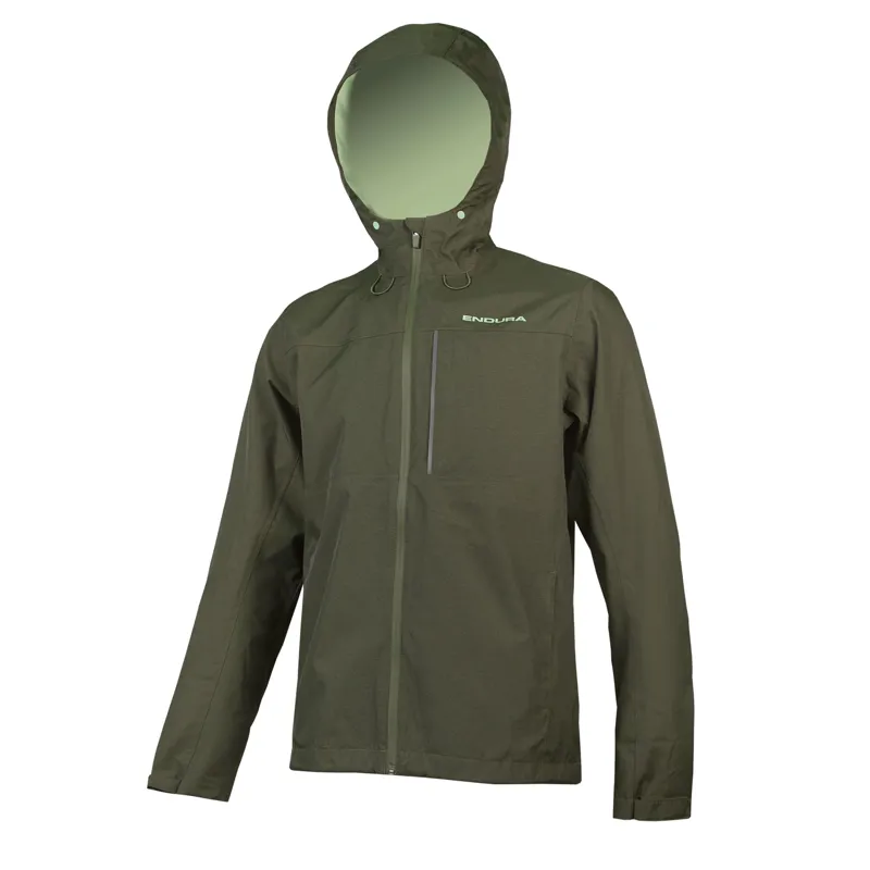 Endura Hummvee Waterproof Hooded Men's Jacket - Bottle Green