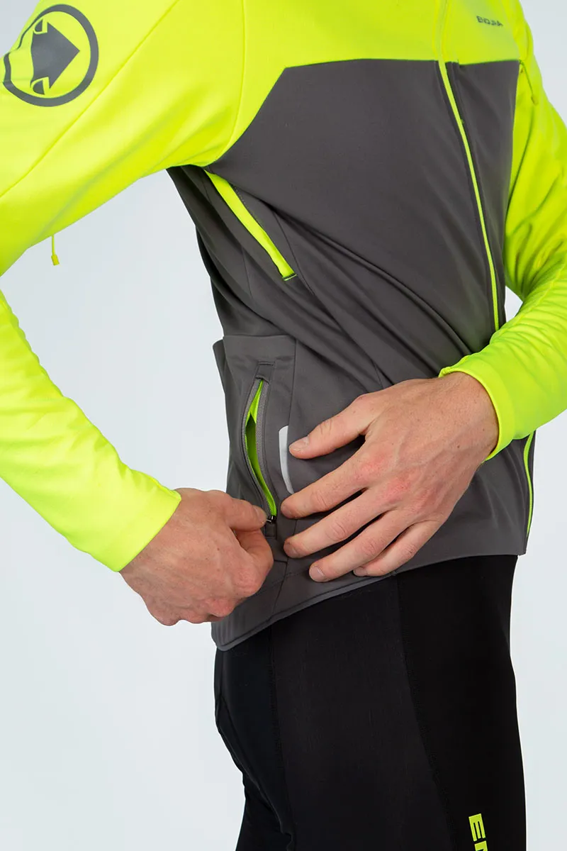 Endura Windchill II Windproof Men's Jacket - Hi-Viz Yellow-3