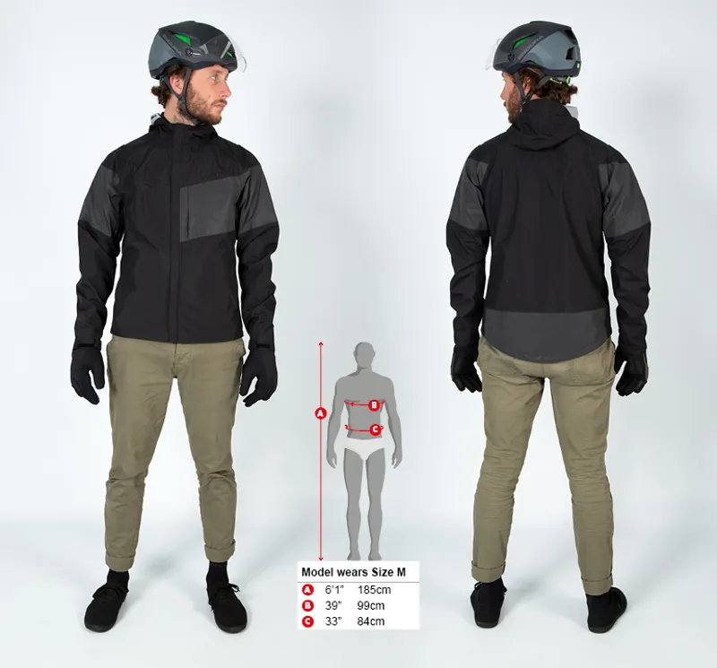 Endura Urban Luminite 3 In 1 Waterproof Jacket II - Black-8
