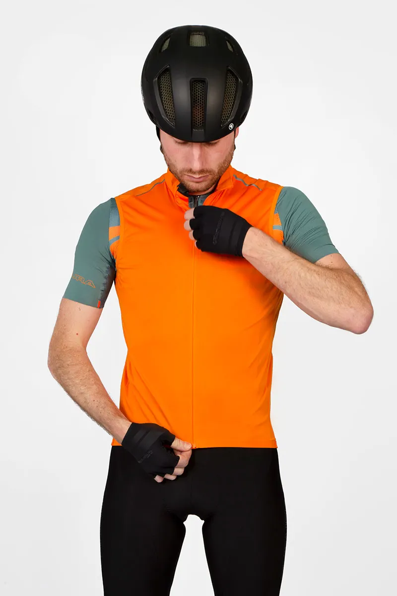 Endura Pro SL Lite Windproof Men's Gilet - Pumpkin-2
