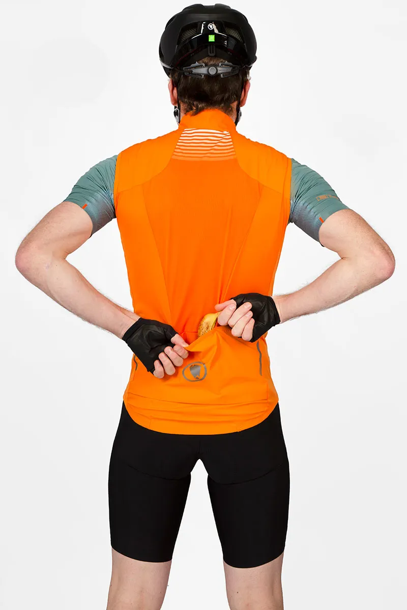 Endura Pro SL Lite Windproof Men's Gilet - Pumpkin-3