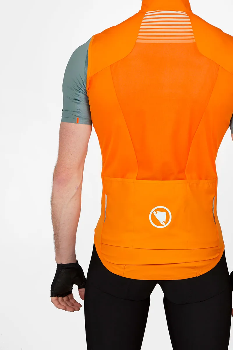 Endura Pro SL Lite Windproof Men's Gilet - Pumpkin-4