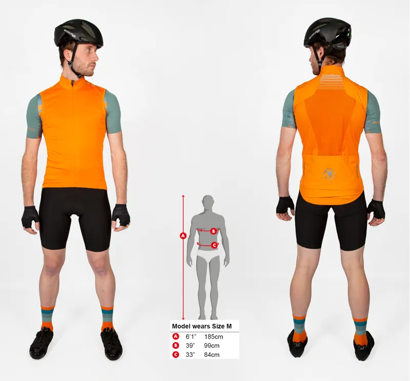 Endura Pro SL Lite Windproof Men's Gilet - Pumpkin-5