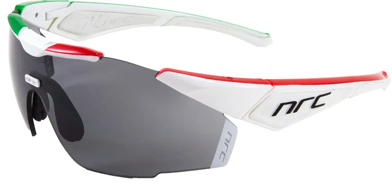 NRC X1 Cycling Glasses - White/Red/Green - Stelvio