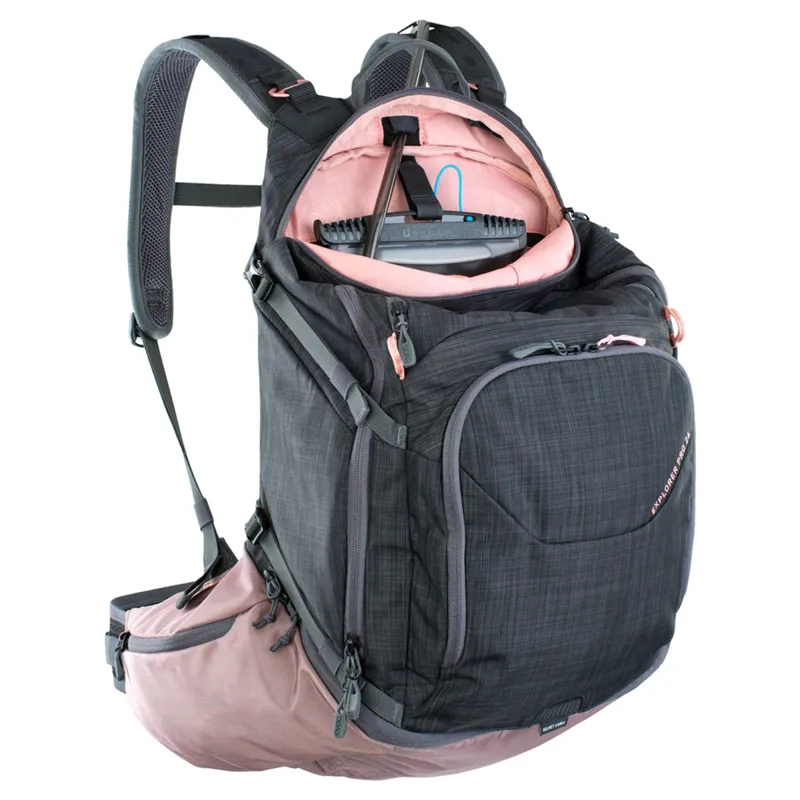 Evoc Explorer Pro 26 Litre Performance Backpack Carbon Grey/Dusty Pink-1