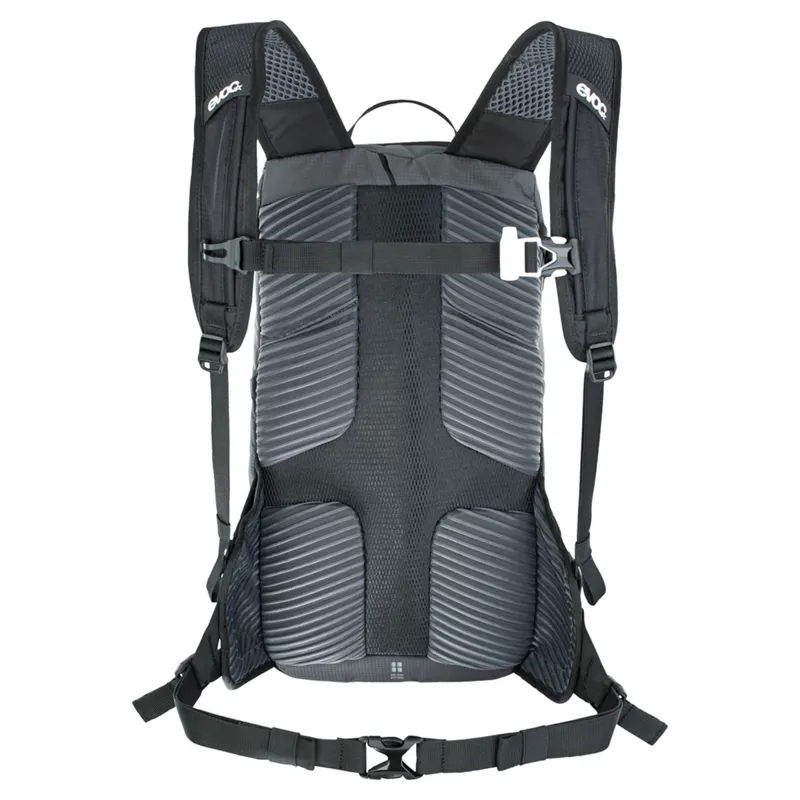 Evoc Ride Performance Backpack 12 + 2 Litre Bladder - Grey/Black-6
