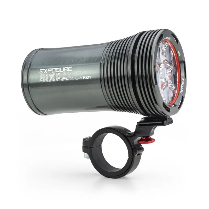 Exposure Six Pack MK11 USB Front Light with QR Bracket - Black