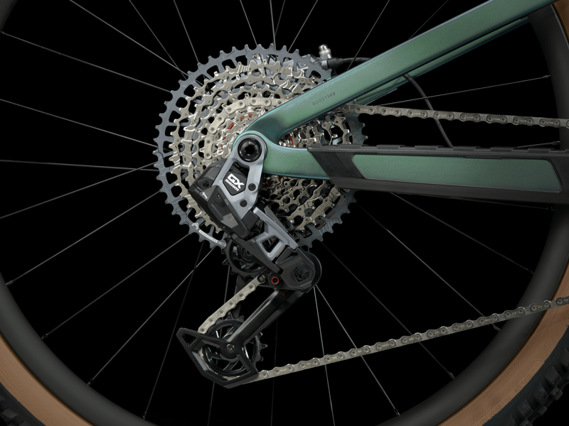 Trek Top Fuel 9.8 GX AXS 2024 Full Suspension MTB - Emerald Iris-4