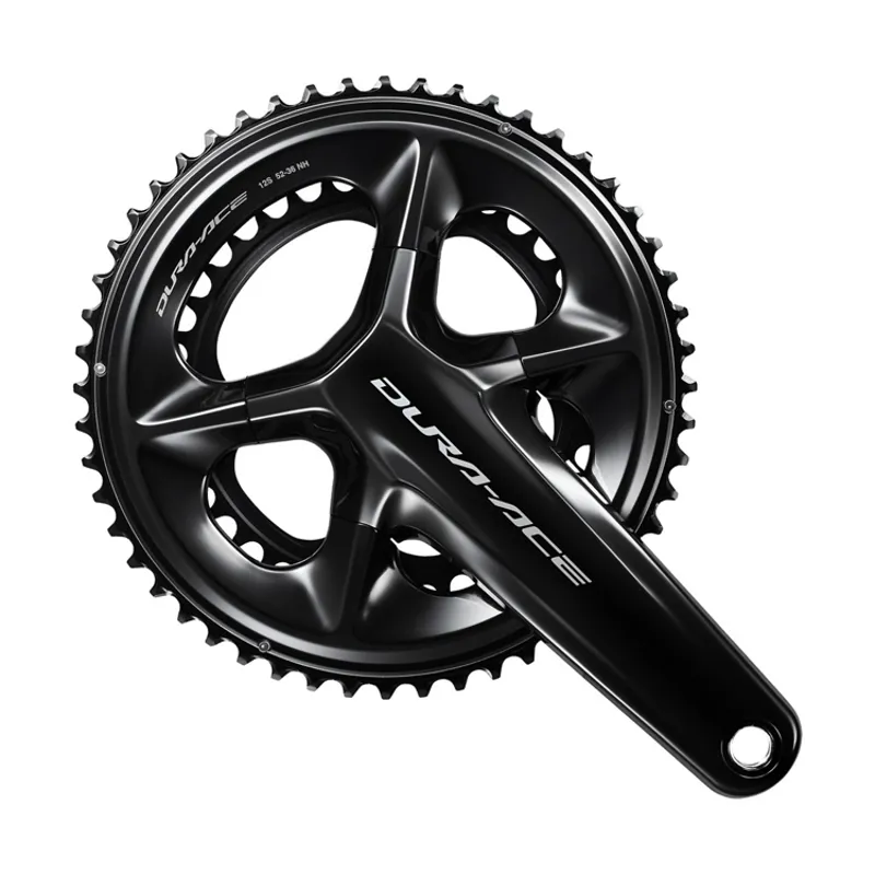 Shimano FC-9200 Dura Ace 12 Speed Road Double Chainset - Black-1