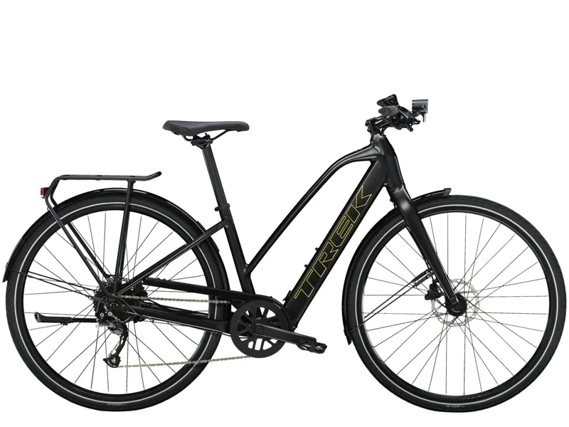 Trek FX 2 Stagger 252 Electric Hybrid Bike Trek Black