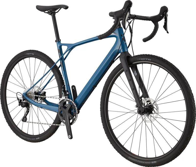 GT Grade Carbon Elite 2022 Gravel Road Bike - Gloss Dusty Blue-1