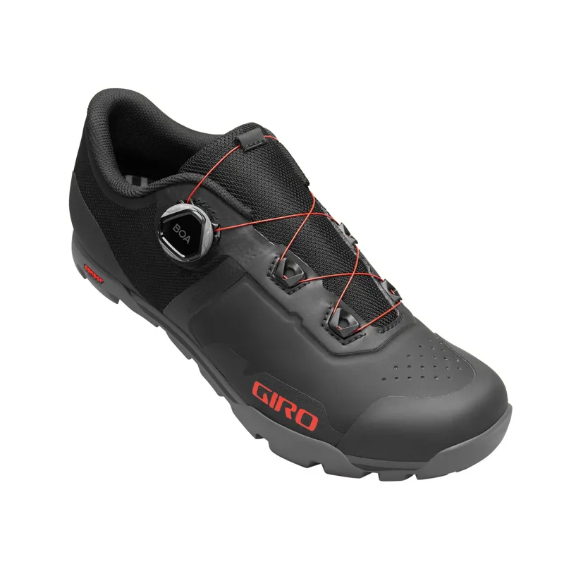 Giro Formula Men's MTB Cycling Shoes - Black/Bright Red