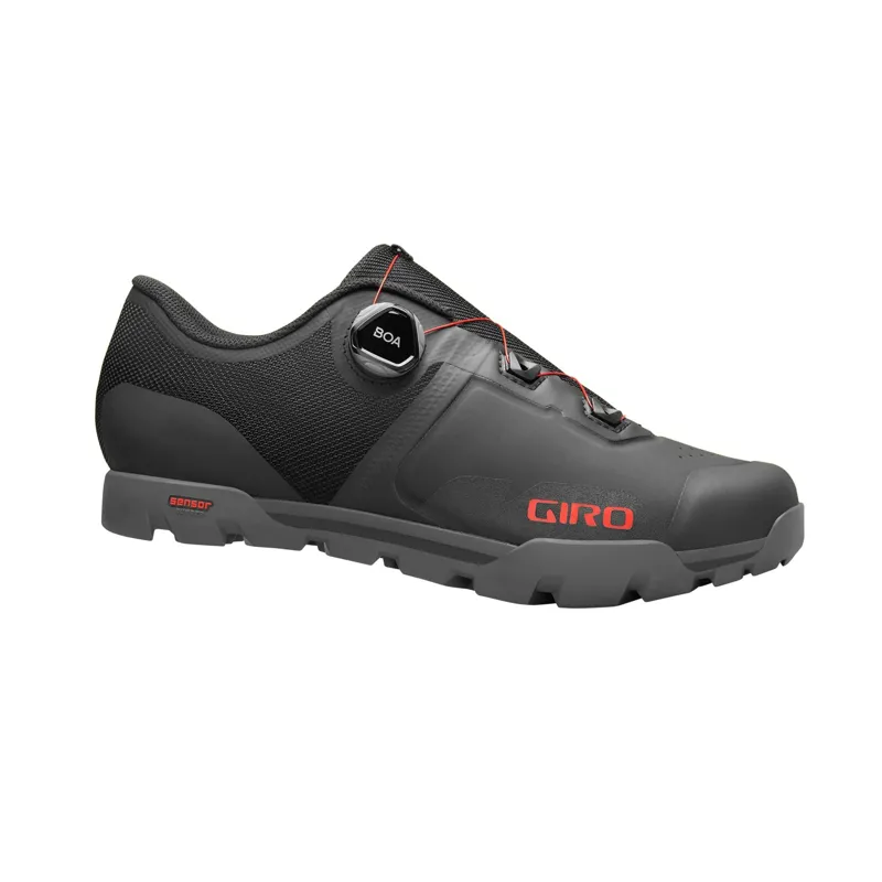 Giro Formula Men's MTB Cycling Shoes - Black/Bright Red-1