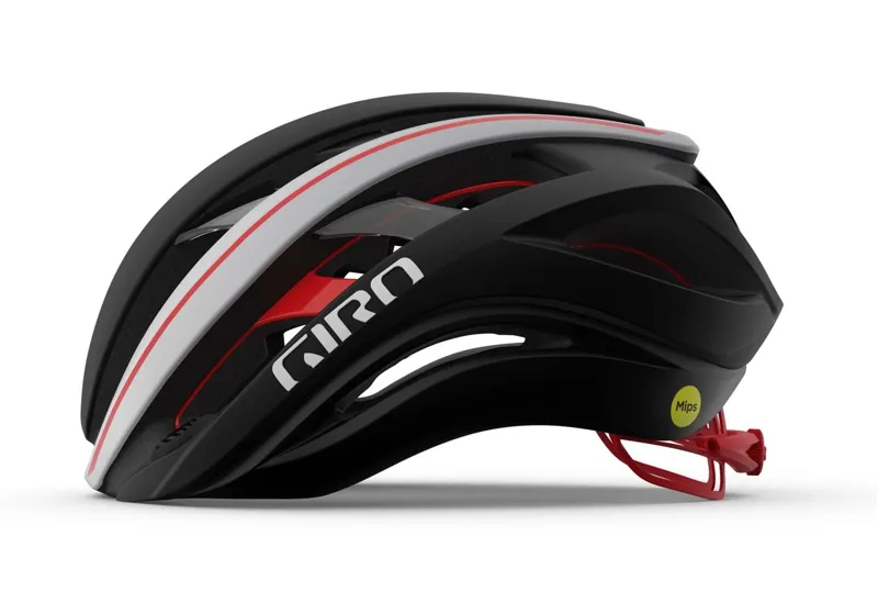 Giro Aether Spherical MIPS Road Helmet - Matt Black/White/Red-3