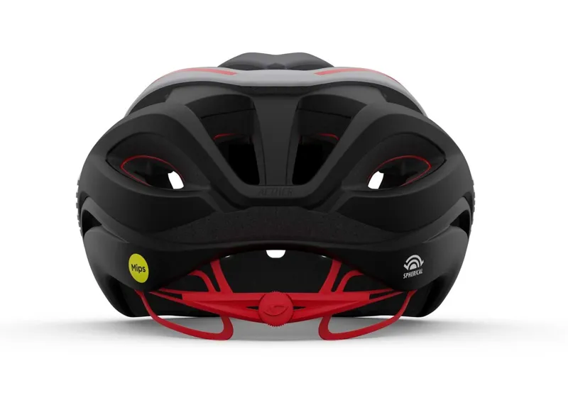 Giro Aether Spherical MIPS Road Helmet - Matt Black/White/Red-2