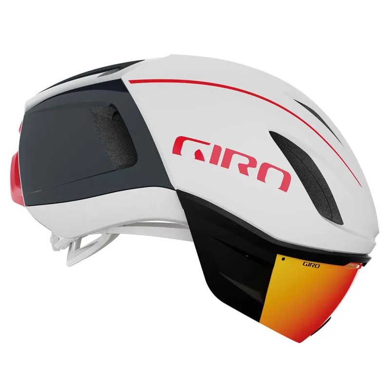 Giro Vanquish MIPS Aero Helmet - Matt Portaro Grey/White/Red -1