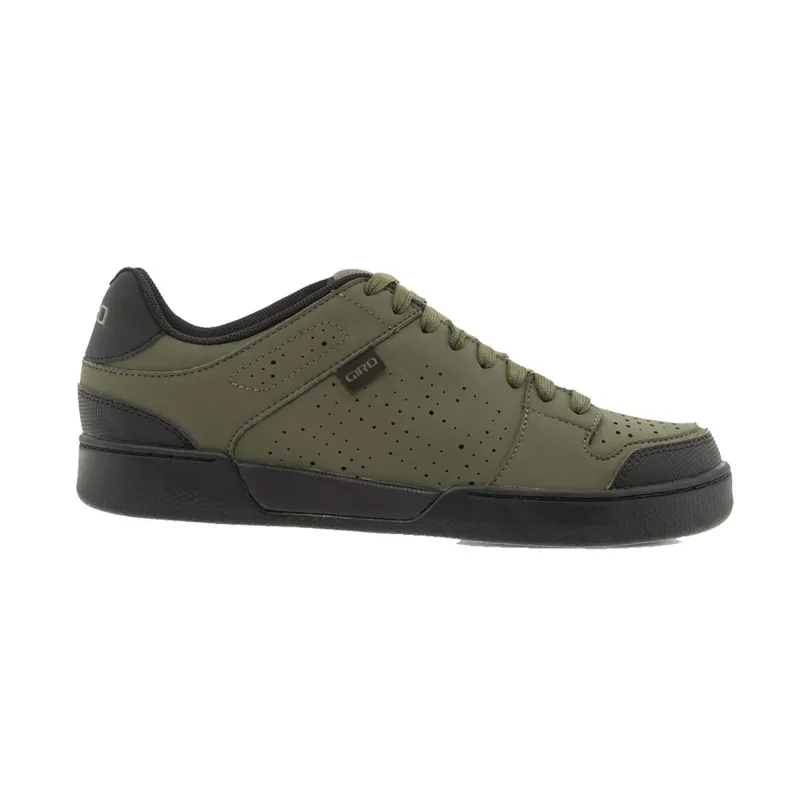 Giro Jacket II Flat Mountain Bike Shoes - Olive/Black-1