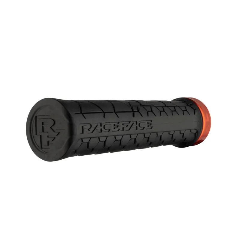 Race Face Getta Grip Lock-On MTB Grips - Black/Orange
