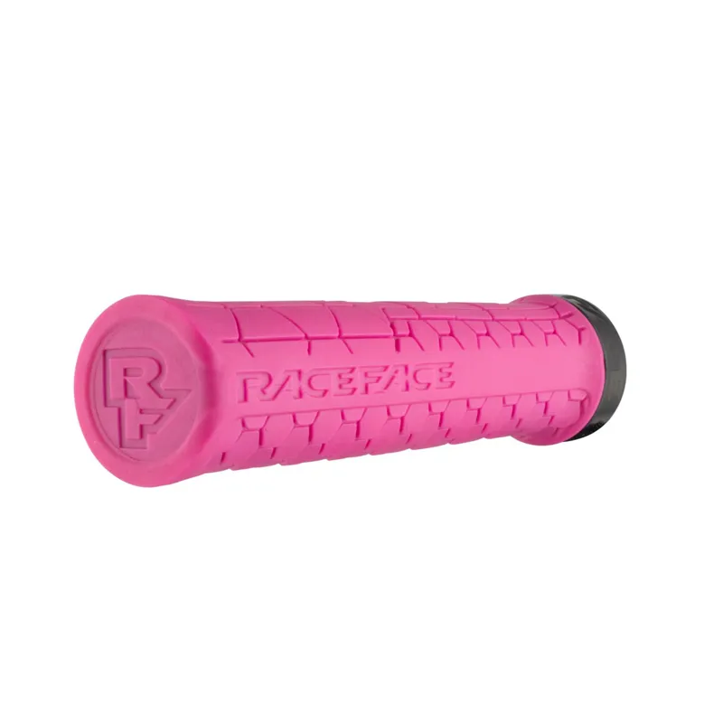 Race Face Getta Grip Lock-On MTB Grips -  Magenta/Black