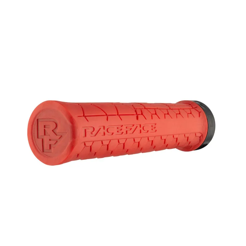 Race Face Getta Grip Lock-On MTB Grips -  Red/Black