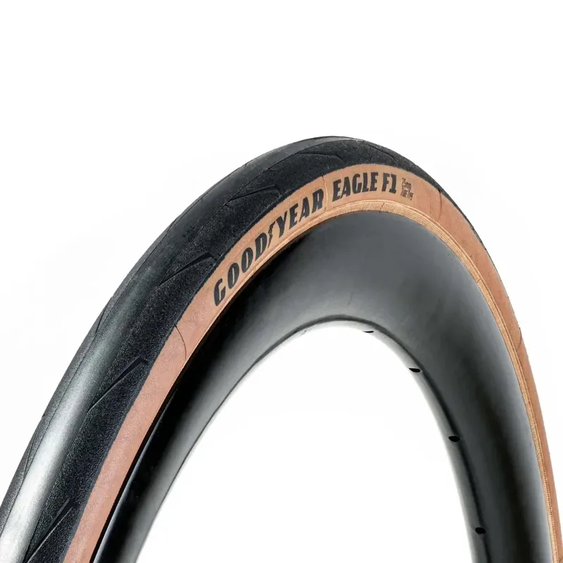 Goodyear Eagle F1 Tube Type Road Bike Tyre - Tan