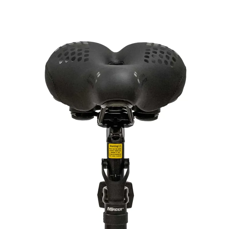 Mirider Comfort Gel Saddle with Rear Light - Black-3