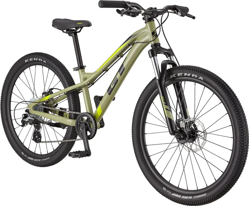 GT Stomper Ace 24w 2023 Kids Bike - Gloss Moss Green-1