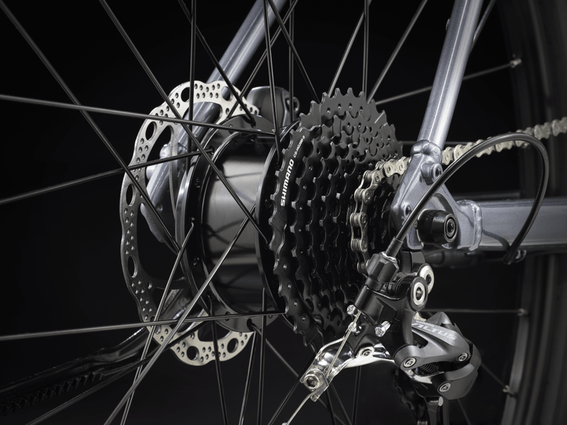 Trek Dual Sport+ 2 Stagger 252 Electric Hybrid Bike - Grey-3