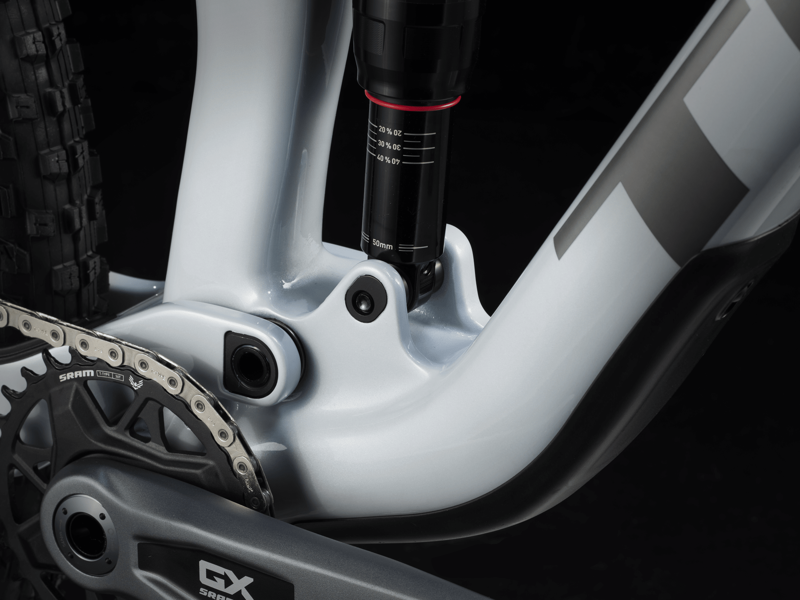 Trek Top Fuel 9.8 GX AXS 2024 Full Suspension MTB - Grey Pearl-7