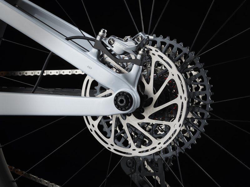 Trek Top Fuel 9.8 GX AXS 2024 Full Suspension MTB - Grey Pearl-8