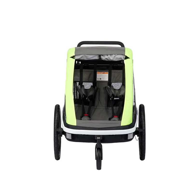 Hamax Avenida Twin Child Bike Trailer - Lime-2