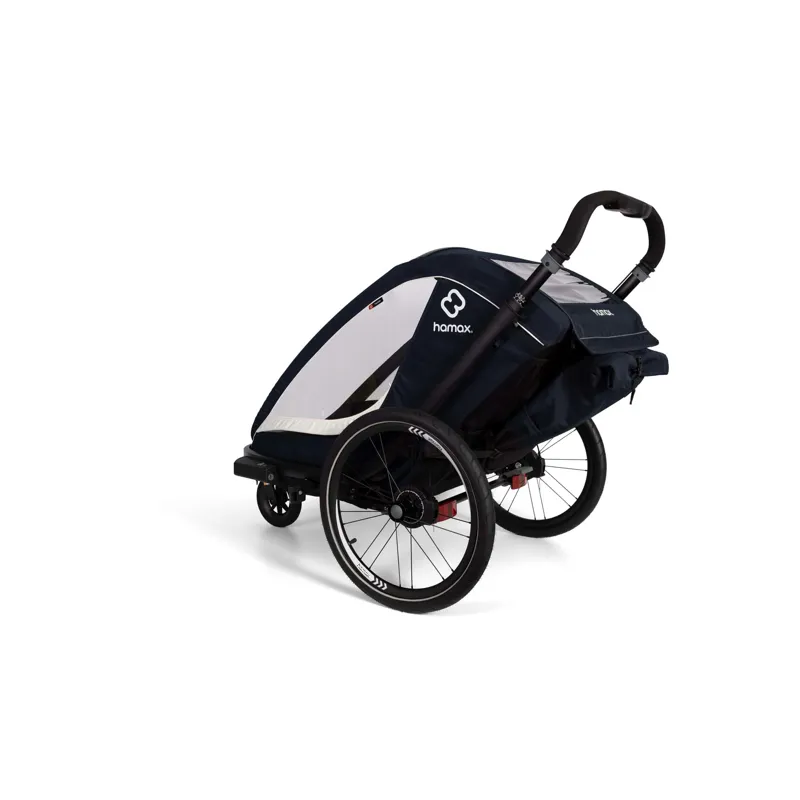 Hamax Breeze Single Child Bike Trailer - Navy/Cream-4